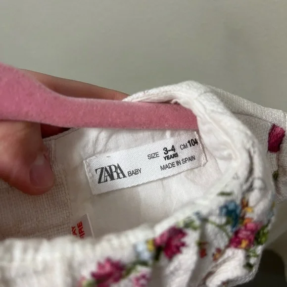 ZARA Kids Dress Toddler Girl  bundle of two Sz 3-4 yesrs - Picture 4 of 6